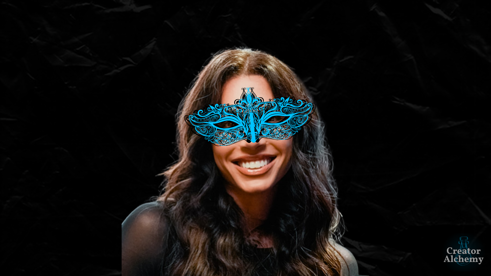 Leila Hormozi wearing a mask symbolizing imposter syndrome